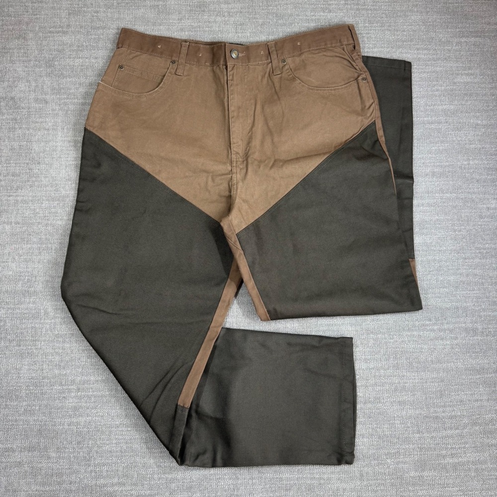 RedHead Mens Upland Hunting Field Pants Brown Olive Canvas Reinforced 38x30 NWOT